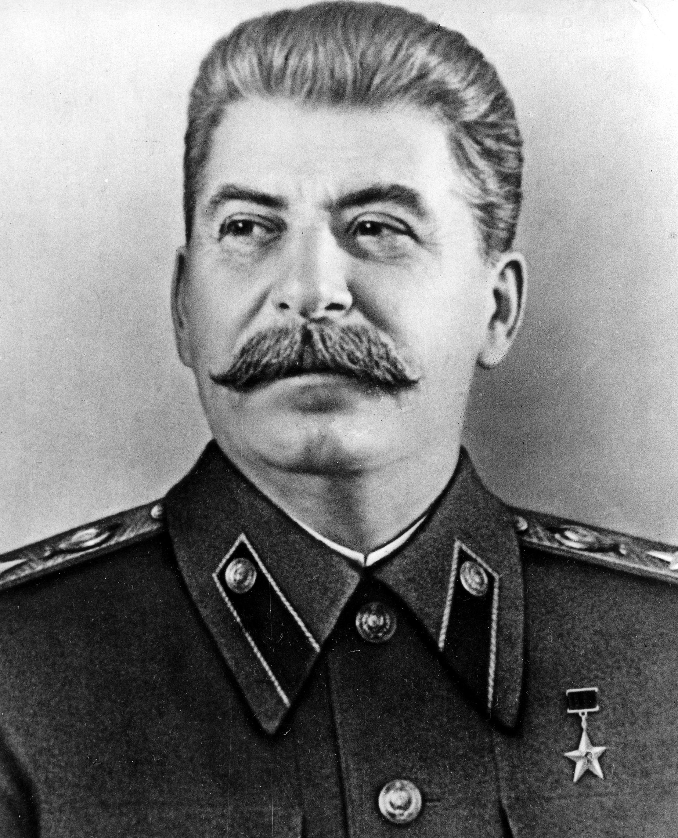 An official portrait of Soviet Premier Josef Stalin is issued to commemorate his 70th birthday on Dec. 21, 1949 . (AP Photo)
